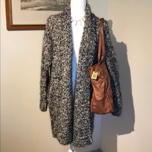 DKNY gorgeous handknit soft cozy cardigan